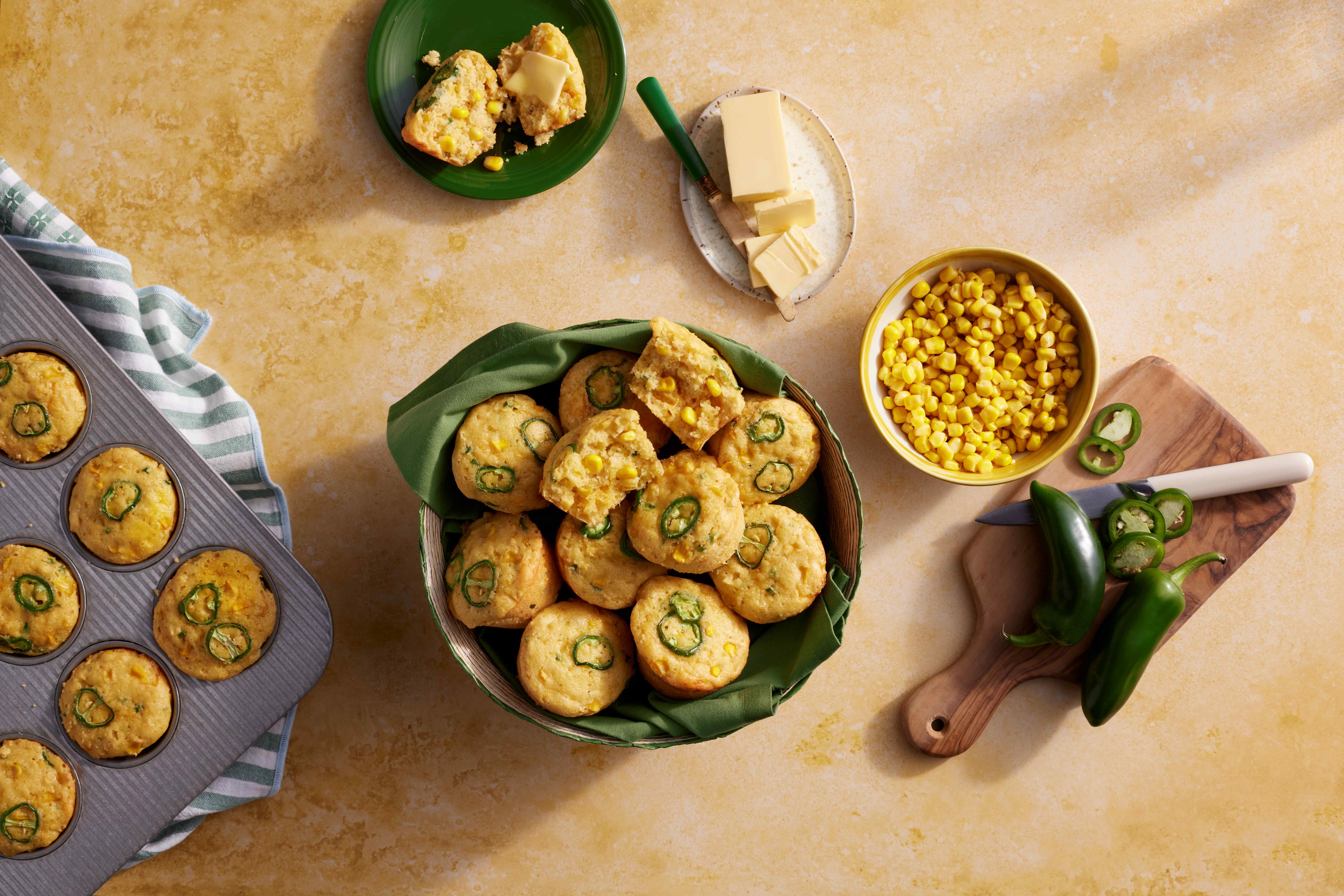 Jalapeño Cornbread Muffins